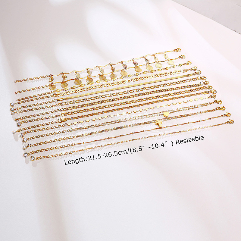 Curb din oțel inoxidabil Lanț cubanez gleznă Lanțuri cu mai multe straturi pentru picioare Sister Bestfriend Cadou pentru plajă de vară