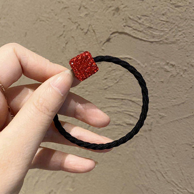 Svjetlucavi vještački dijamant Uže za kosu Dodaci za kosu za žene Djevojke Kravate Škrutle Držač Ins Ring Jednostavne gumene elastične trake za kosu