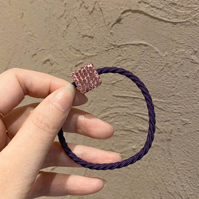 Svjetlucavi vještački dijamant Uže za kosu Dodaci za kosu za žene Djevojke Kravate Škrutle Držač Ins Ring Jednostavne gumene elastične trake za kosu