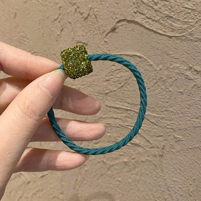 Svjetlucavi vještački dijamant Uže za kosu Dodaci za kosu za žene Djevojke Kravate Škrutle Držač Ins Ring Jednostavne gumene elastične trake za kosu