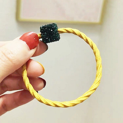 Svjetlucavi vještački dijamant Uže za kosu Dodaci za kosu za žene Djevojke Kravate Škrutle Držač Ins Ring Jednostavne gumene elastične trake za kosu