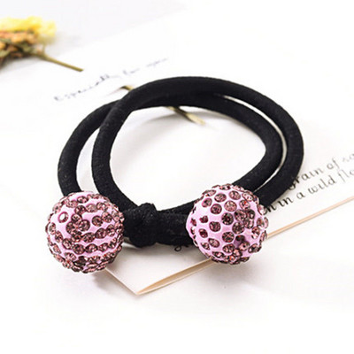 Svjetlucavi vještački dijamant Uže za kosu Dodaci za kosu za žene Djevojke Kravate Škrutle Držač Ins Ring Jednostavne gumene elastične trake za kosu