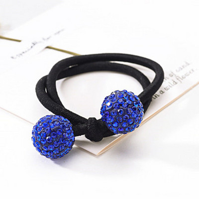 Svjetlucavi vještački dijamant Uže za kosu Dodaci za kosu za žene Djevojke Kravate Škrutle Držač Ins Ring Jednostavne gumene elastične trake za kosu