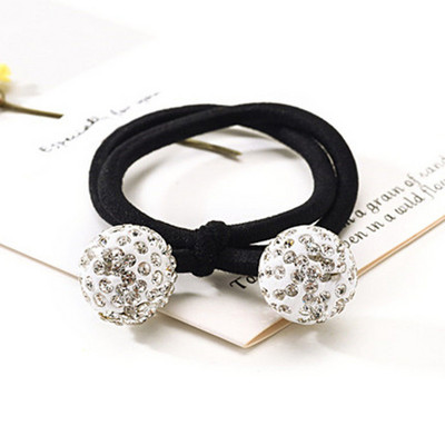 Svjetlucavi vještački dijamant Uže za kosu Dodaci za kosu za žene Djevojke Kravate Škrutle Držač Ins Ring Jednostavne gumene elastične trake za kosu