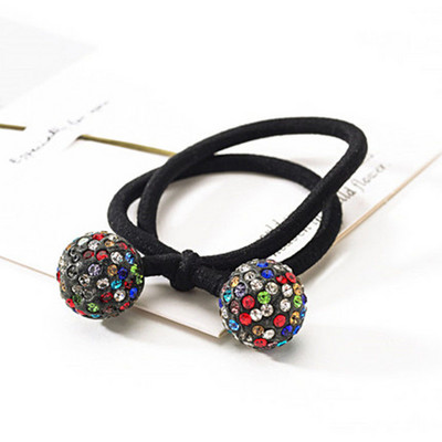 Svjetlucavi vještački dijamant Uže za kosu Dodaci za kosu za žene Djevojke Kravate Škrutle Držač Ins Ring Jednostavne gumene elastične trake za kosu