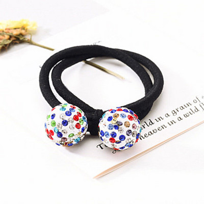 Svjetlucavi vještački dijamant Uže za kosu Dodaci za kosu za žene Djevojke Kravate Škrutle Držač Ins Ring Jednostavne gumene elastične trake za kosu