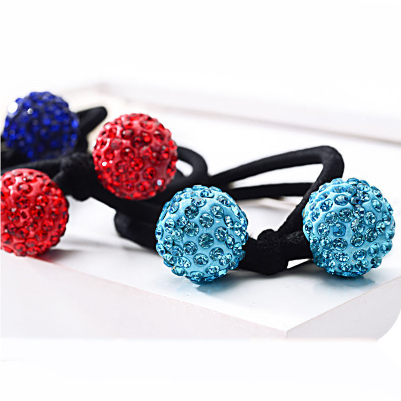 Svjetlucavi vještački dijamant Uže za kosu Dodaci za kosu za žene Djevojke Kravate Škrutle Držač Ins Ring Jednostavne gumene elastične trake za kosu