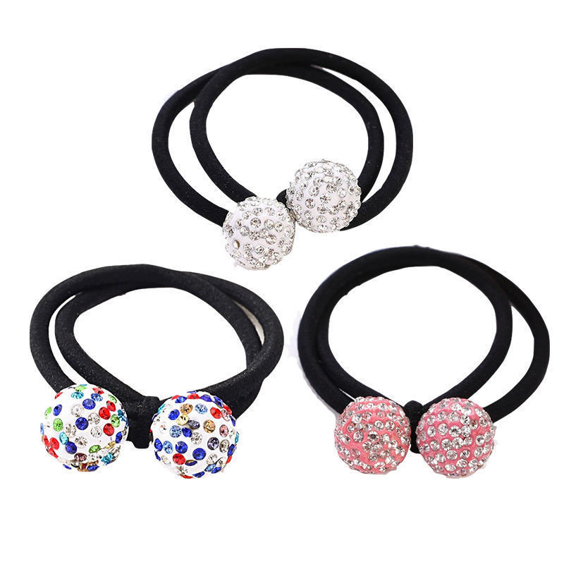 Svjetlucavi vještački dijamant Uže za kosu Dodaci za kosu za žene Djevojke Kravate Škrutle Držač Ins Ring Jednostavne gumene elastične trake za kosu