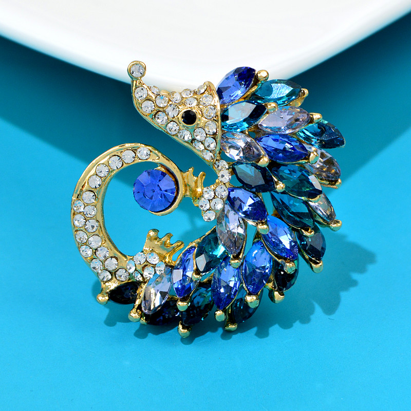 CINDY XIANG Slatki broš u obliku ježa, modni broševi sa kamenčićima za žene, kristalni životinjski nakit, smiješni dodaci za zimski dizajn