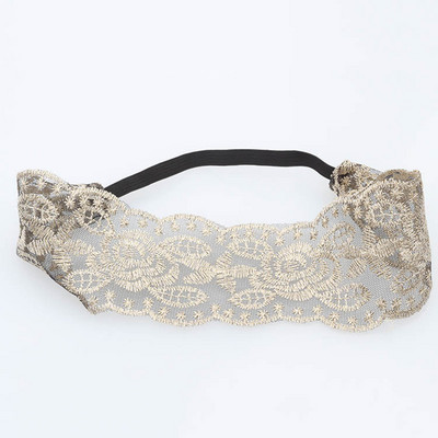 Panglică de broderie, dantelă, bentite pentru femei, îmbrăcăminte pentru păr de nuntă, bentită pentru cap de modă elastică, spălare sportivă, accesorii pentru păr