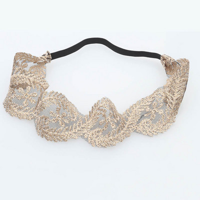 Panglică de broderie, dantelă, bentite pentru femei, îmbrăcăminte pentru păr de nuntă, bentită pentru cap de modă elastică, spălare sportivă, accesorii pentru păr