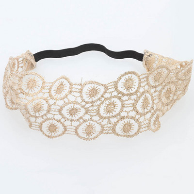 Panglică de broderie, dantelă, bentite pentru femei, îmbrăcăminte pentru păr de nuntă, bentită pentru cap de modă elastică, spălare sportivă, accesorii pentru păr