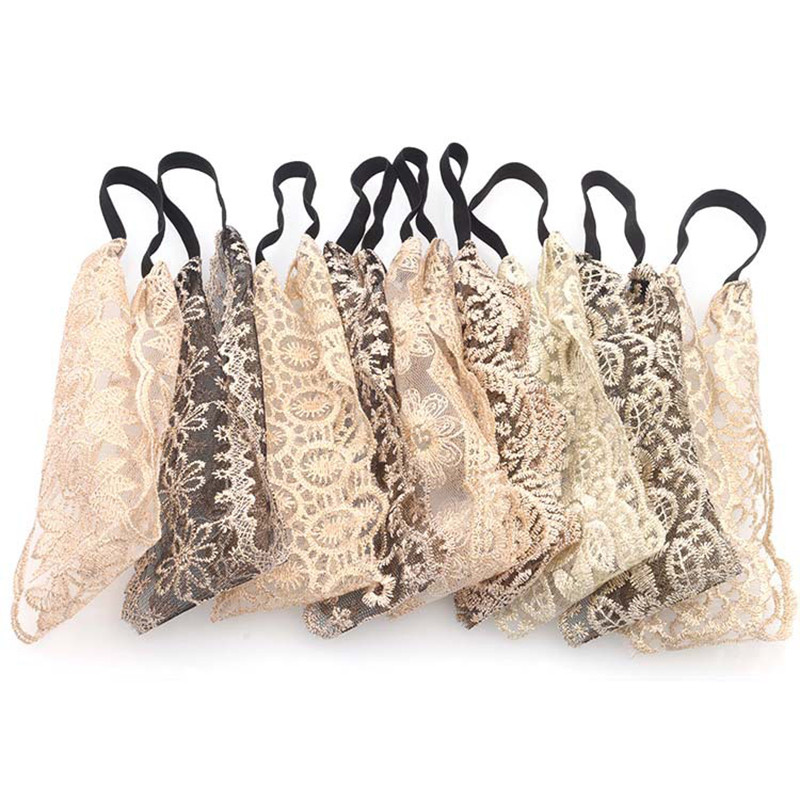 Panglică de broderie, dantelă, bentite pentru femei, îmbrăcăminte pentru păr de nuntă, bentită pentru cap de modă elastică, spălare sportivă, accesorii pentru păr