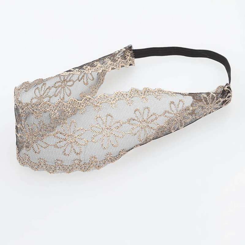 Panglică de broderie, dantelă, bentite pentru femei, îmbrăcăminte pentru păr de nuntă, bentită pentru cap de modă elastică, spălare sportivă, accesorii pentru păr