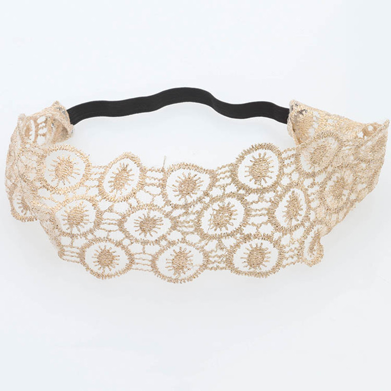 Panglică de broderie, dantelă, bentite pentru femei, îmbrăcăminte pentru păr de nuntă, bentită pentru cap de modă elastică, spălare sportivă, accesorii pentru păr