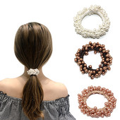 Biserne gumice za kosu za djevojčice Gumice za kosu Prsten za glavu Uže Pokrivala za glavu Držači za rep Dodaci za kosu Elastična gumica za kosu