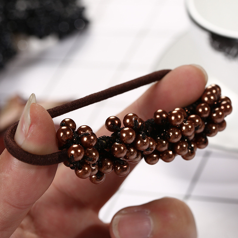 Biserne gumice za kosu za djevojčice Gumice za kosu Prsten za glavu Uže Pokrivala za glavu Držači za rep Dodaci za kosu Elastična gumica za kosu