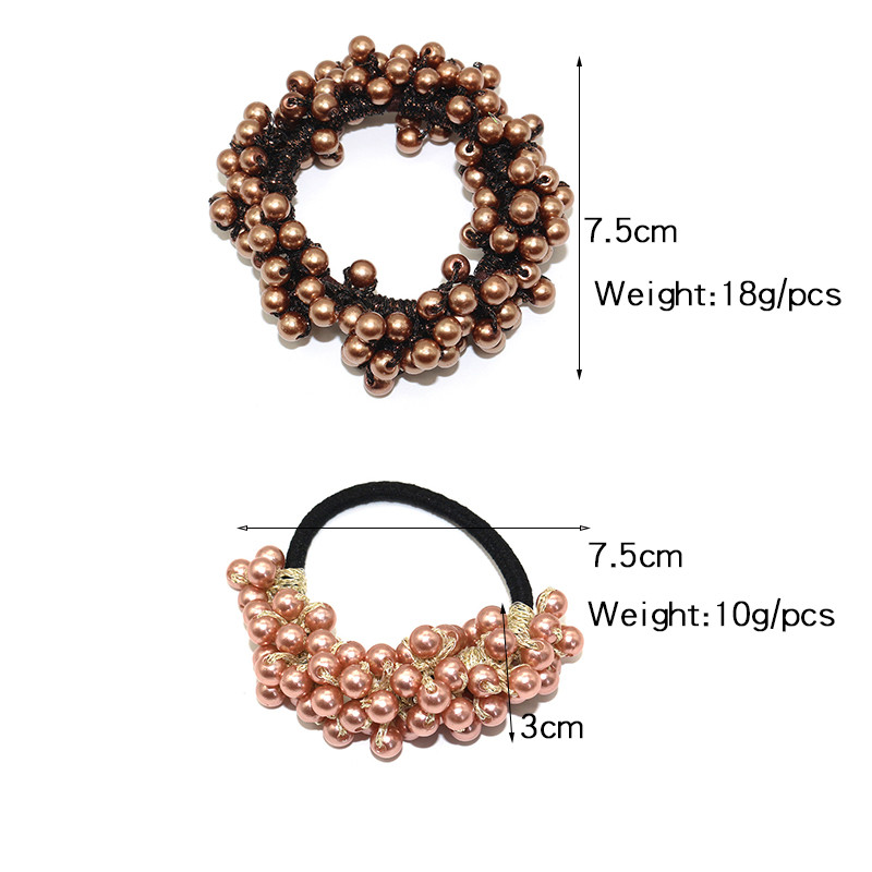 Biserne gumice za kosu za djevojčice Gumice za kosu Prsten za glavu Uže Pokrivala za glavu Držači za rep Dodaci za kosu Elastična gumica za kosu