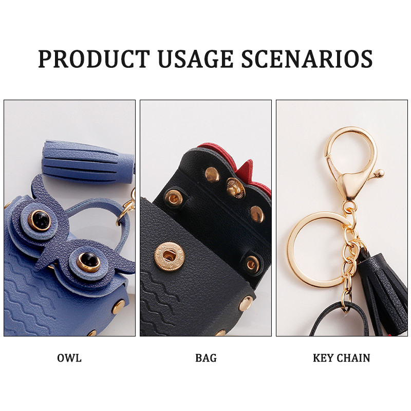 2023 Slatka mala torbica sova, ženske PU kožne torbice za novčiće Modni nakit Ručna torbica Djevojčice Držač kartica za novčiće za dječje torbice Privjesak