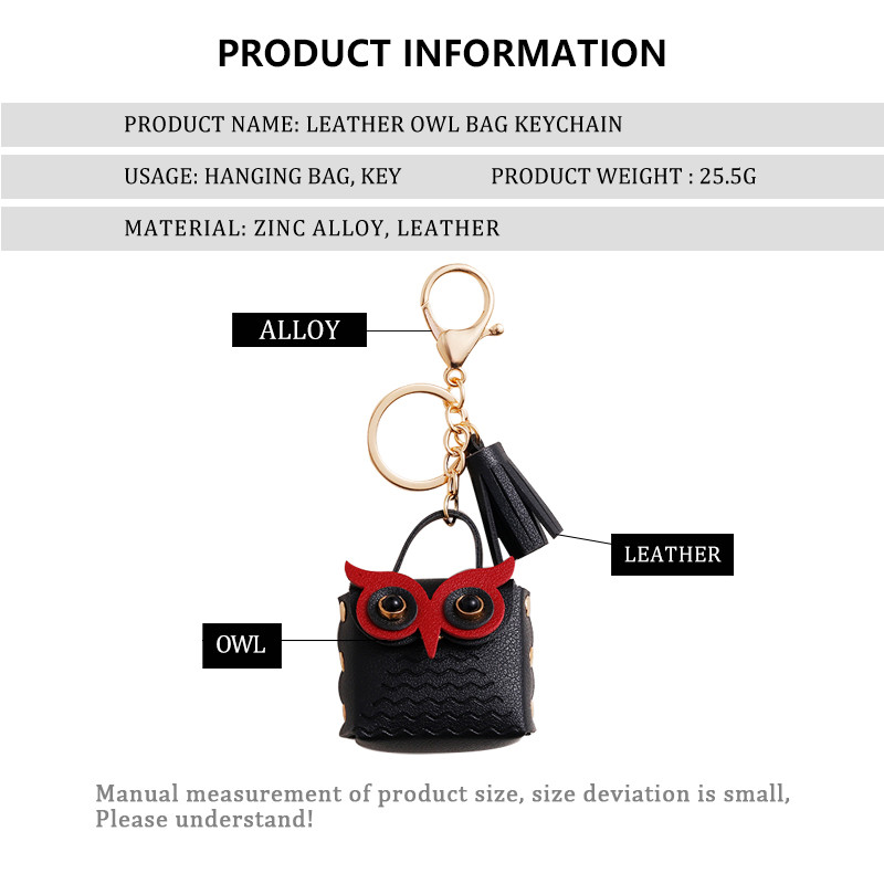 2023 Slatka mala torbica sova, ženske PU kožne torbice za novčiće Modni nakit Ručna torbica Djevojčice Držač kartica za novčiće za dječje torbice Privjesak