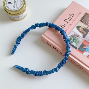 Benzite de păr din țesătură satinată pentru femei Accesorii pentru păr Bandă de designer Cercete de culoare pură Fundă Bentiță de nuntă pentru fete Benzi Lolita Clip