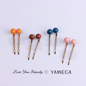 YAMEGA 2 buc. Lot Nouă Agrafă de păr Perla Coreeană Agrafe de păr din metal auriu Piesă simplă pentru cap Accesorii pentru bijuterii de păr Ace de păr pentru femei