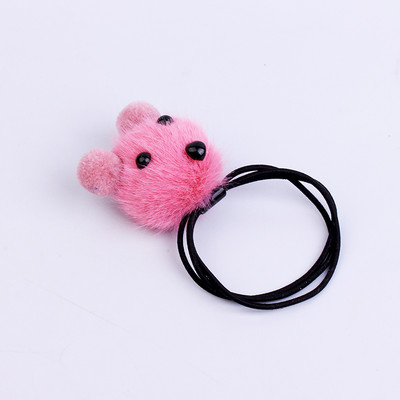Iepure drăguț pentru copii, frânghie de păr, accesorii pentru păr, agrafe elastice pentru păr, bandă pentru fete, câine, urs, banda de cauciuc, gumă pentru legături de păr.
