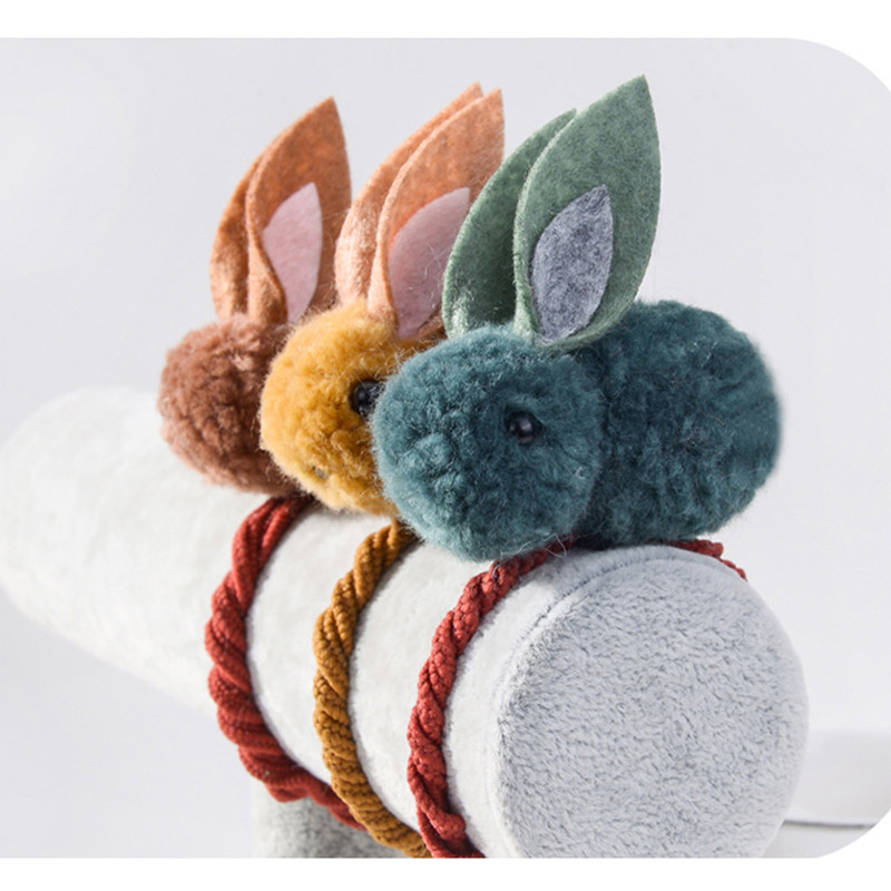 Iepure drăguț pentru copii, frânghie de păr, accesorii pentru păr, agrafe elastice pentru păr, bandă pentru fete, câine, urs, banda de cauciuc, gumă pentru legături de păr.