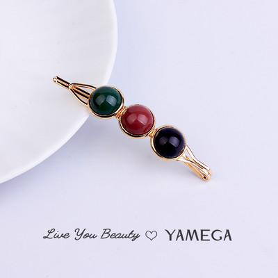 Agrafe de păr de aur de modă Agrafe de păr Barrette Cabinet Beadrd Ace de păr pentru femei Fete Ornamente cleme de păr Bijuterii de păr