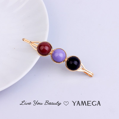 Agrafe de păr de aur de modă Agrafe de păr Barrette Cabinet Beadrd Ace de păr pentru femei Fete Ornamente cleme de păr Bijuterii de păr