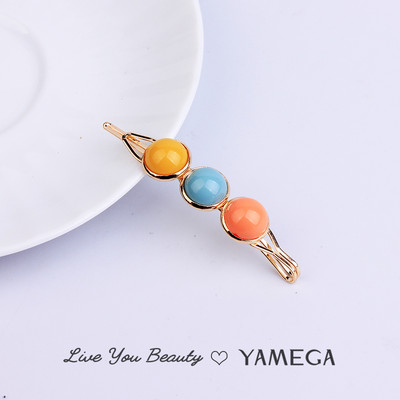 Agrafe de păr de aur de modă Agrafe de păr Barrette Cabinet Beadrd Ace de păr pentru femei Fete Ornamente cleme de păr Bijuterii de păr