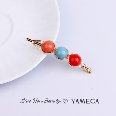 Agrafe de păr de aur de modă Agrafe de păr Barrette Cabinet Beadrd Ace de păr pentru femei Fete Ornamente cleme de păr Bijuterii de păr