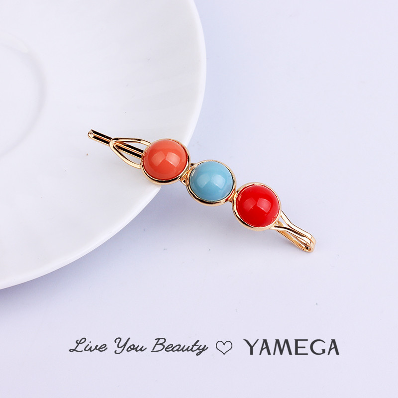 Agrafe de păr de aur de modă Agrafe de păr Barrette Cabinet Beadrd Ace de păr pentru femei Fete Ornamente cleme de păr Bijuterii de păr