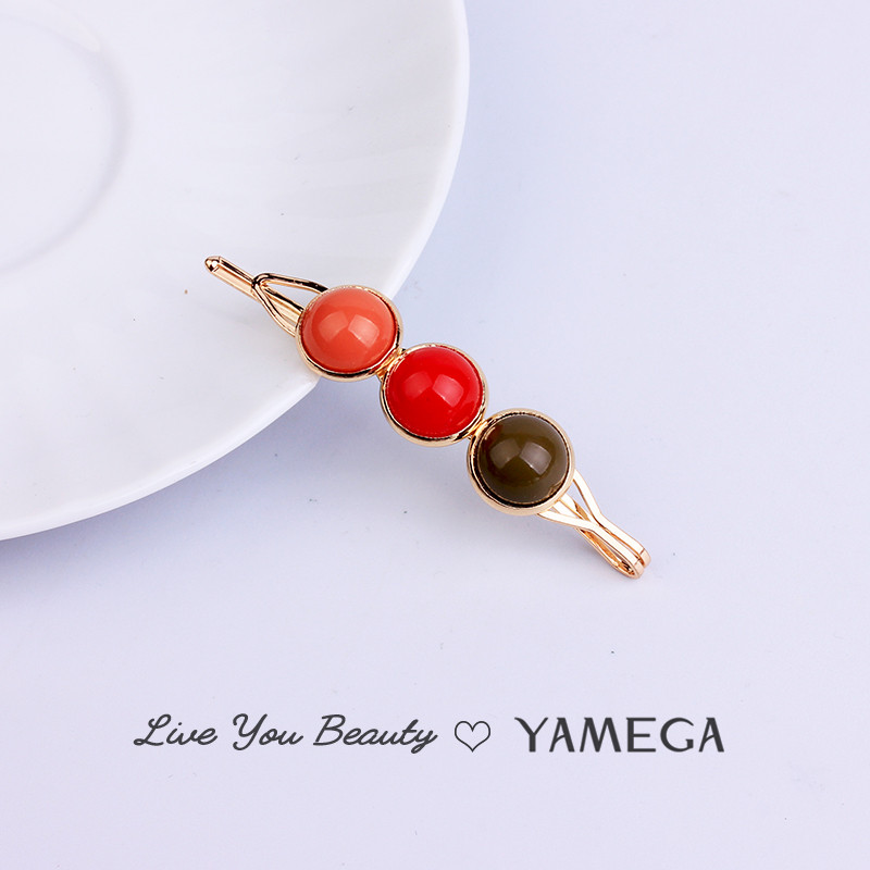 Agrafe de păr de aur de modă Agrafe de păr Barrette Cabinet Beadrd Ace de păr pentru femei Fete Ornamente cleme de păr Bijuterii de păr