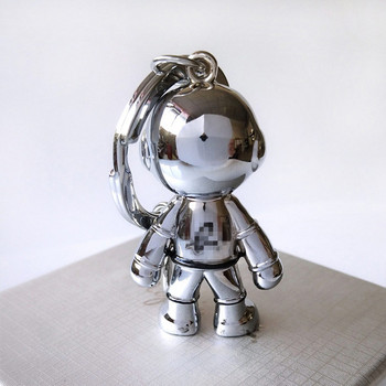 New Fashion 3D Astronauta Space Robot Μπρελόκ Μπρελόκ Γούρια Χειροποίητα χαριτωμένα καρτούν Μπρελόκ αυτοκινήτου Δώρο από κράμα για άντρα φίλο