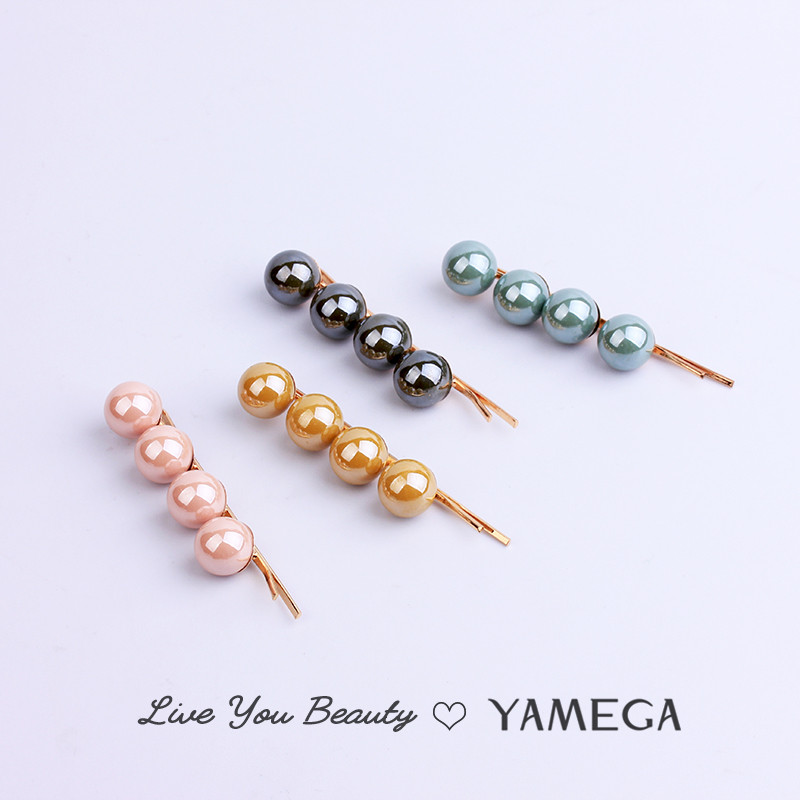 Agrafe de păr de modă de aur Agrafe de păr Barrette pentru caciulă Ace de păr perle pentru femei Fete cleme de păr Cochiră Accesorii pentru bijuterii de păr