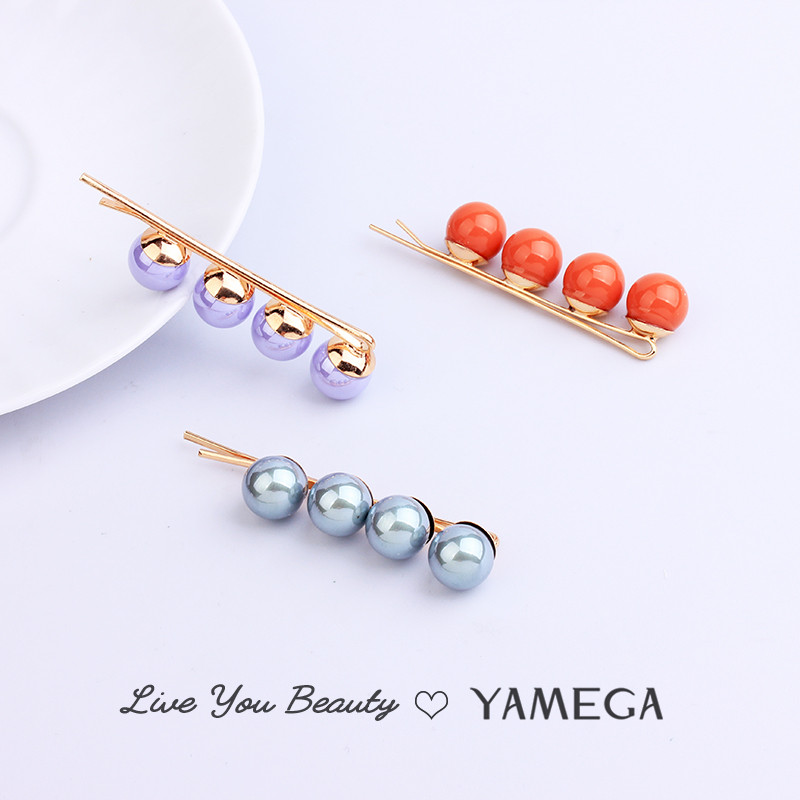 Agrafe de păr de modă de aur Agrafe de păr Barrette pentru caciulă Ace de păr perle pentru femei Fete cleme de păr Cochiră Accesorii pentru bijuterii de păr