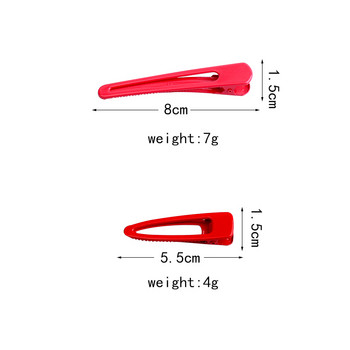 2 τεμάχια/Παρτίδα Κορεάτικες καρφίτσες μαλλιών Duckbill απλές ζωγραφισμένες πολύχρωμες γλυκές κλιπ μαλλιών Αξεσουάρ για κοσμήματα μαλλιών για γυναίκες κορίτσια