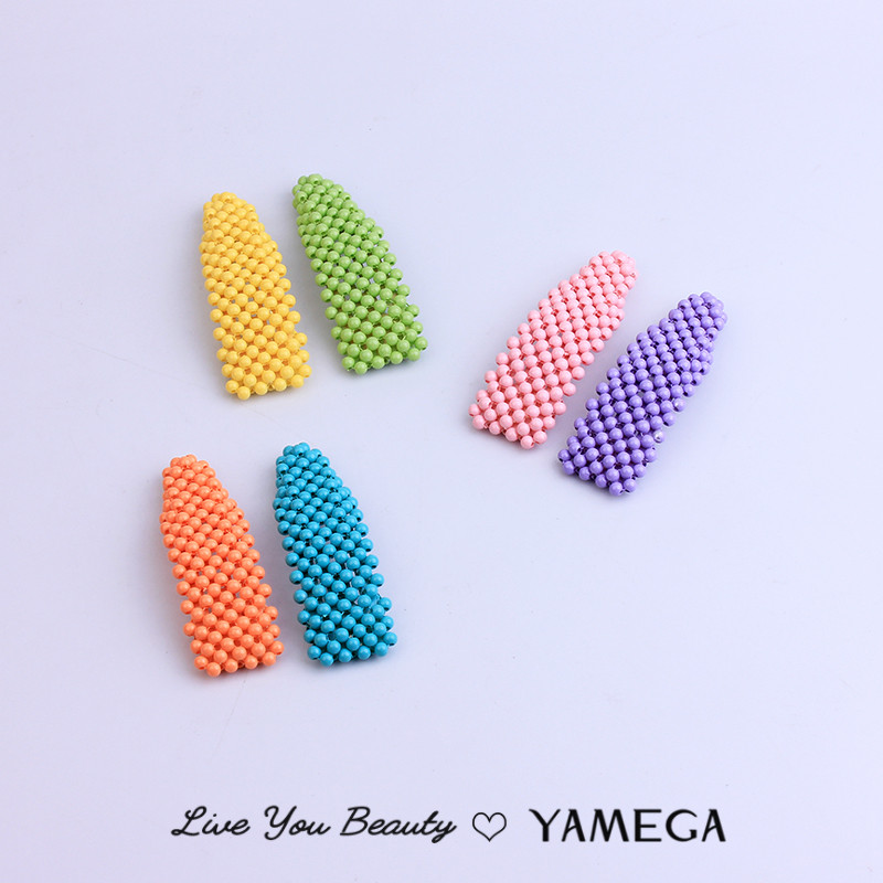 Agrafe de păr cu perle colorate, ornamente, accesorii pentru păr, agrafă, caciulă, ace dulci, pentru femei, fete, bijuterii de păr de aur