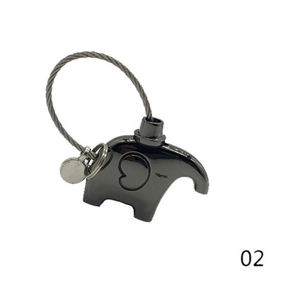 Oferta fierbinte Se sărută elefanți cupluri breloc metal suvenir Crăciun cadou de îndrăgostiți pentru iubit suport cheie #290376