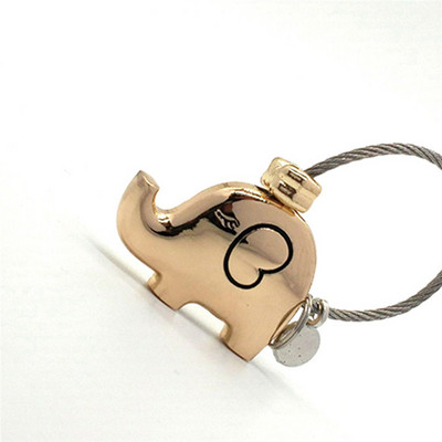 Oferta fierbinte Se sărută elefanți cupluri breloc metal suvenir Crăciun cadou de îndrăgostiți pentru iubit suport cheie #290376