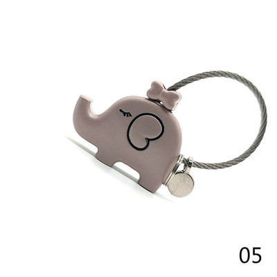 Oferta fierbinte Se sărută elefanți cupluri breloc metal suvenir Crăciun cadou de îndrăgostiți pentru iubit suport cheie #290376