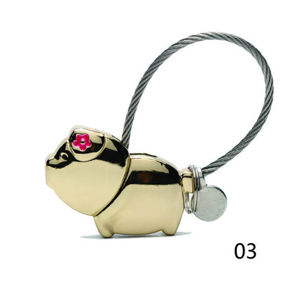 Oferta fierbinte Se sărută elefanți cupluri breloc metal suvenir Crăciun cadou de îndrăgostiți pentru iubit suport cheie #290376