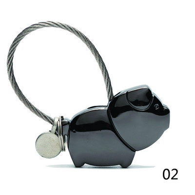 Oferta fierbinte Se sărută elefanți cupluri breloc metal suvenir Crăciun cadou de îndrăgostiți pentru iubit suport cheie #290376