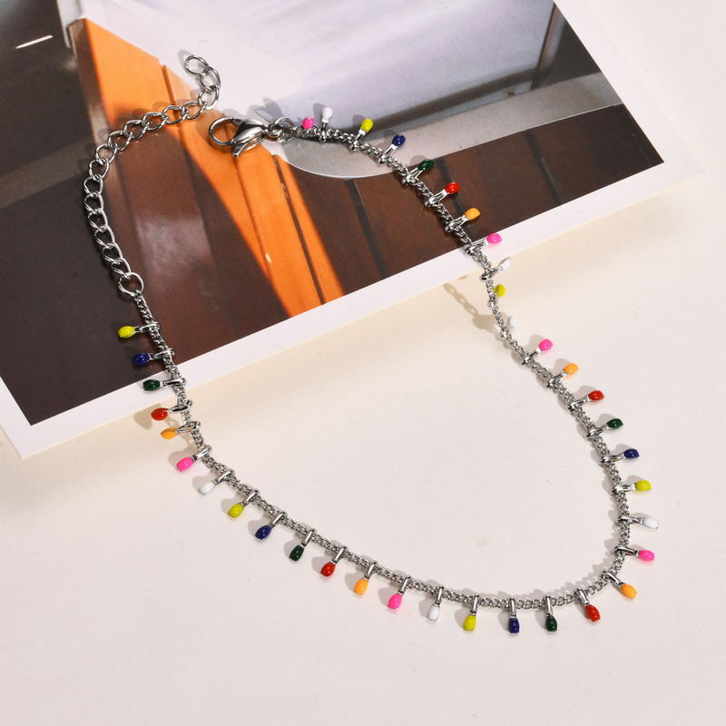 Narukvica od nehrđajućeg čelika za gležnjeve za žene, Bobemian ljetni nakit za plažu za stopala, minimalističke narukvice za gležnjeve, ženski dar