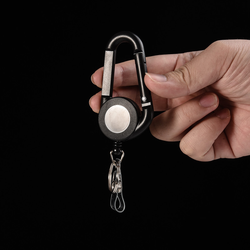 Kevlar Fiber Trope Camping Teleskoopne sissemurdmisketi võtmehoidja Taktikaline võtmehoidja välistingimustes kasutatava võtmehoidja tagastus Sissetõmmatav võtmehoidja