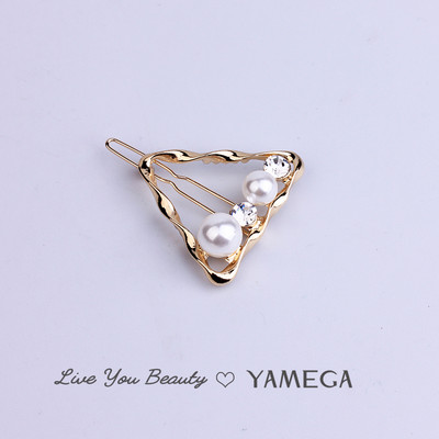 Acele de păr noi, accesorii de păr, bijuterii, stea de nuntă, inimă, triunghi geometric, agrafe de păr de aur, ace pentru căciulă pentru femei, fete