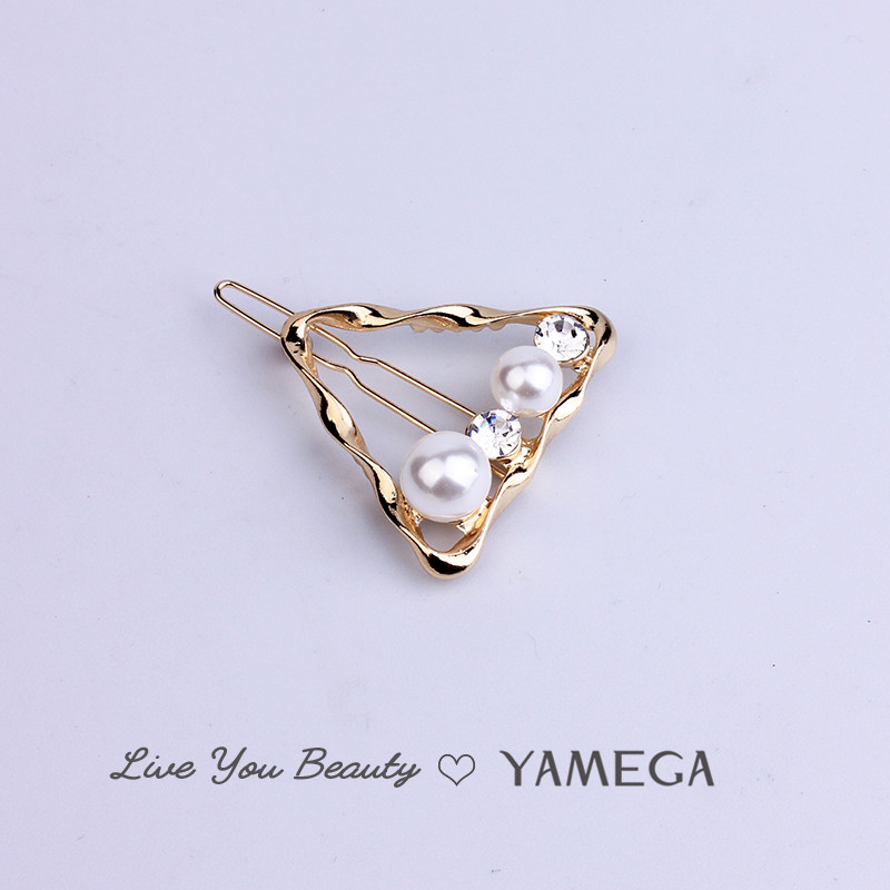 Acele de păr noi, accesorii de păr, bijuterii, stea de nuntă, inimă, triunghi geometric, agrafe de păr de aur, ace pentru căciulă pentru femei, fete