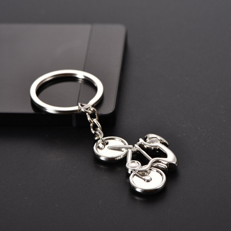 Breloc de metal cu pedală originală pentru bicicletă, iubitori de ciclism, breloc memorial de călătorie, breloc de mașină creativ, breloc cu pandantiv, cadou