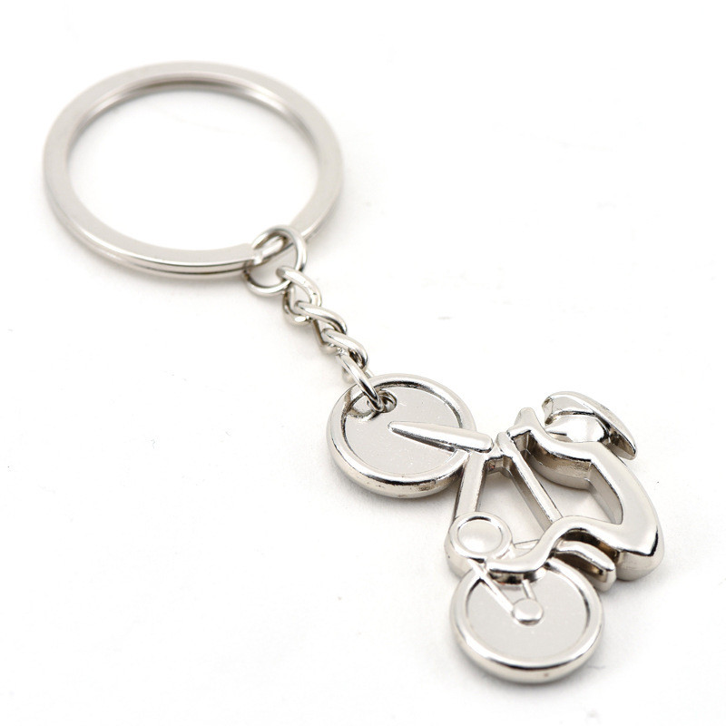 Breloc de metal cu pedală originală pentru bicicletă, iubitori de ciclism, breloc memorial de călătorie, breloc de mașină creativ, breloc cu pandantiv, cadou